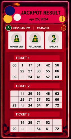 Jackpot Result Screen